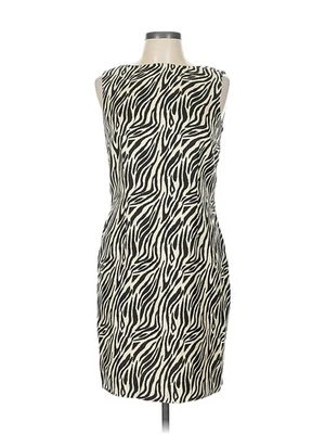Spenser Jeremy Women Ivory Cocktail Dress 10 Petites - Image 1 of 4