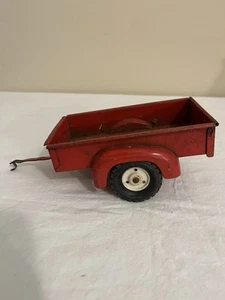 VINTAGE 1960s TRU-SCALE TRAILER / WAGON RED 1/16 SCALE - Picture 1 of 7