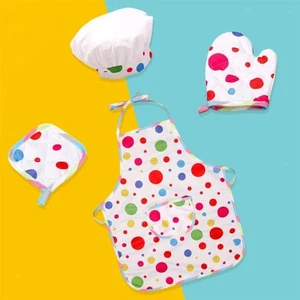 Kids Cooking Baking Set Pretend Play Cute Pattern Dress up for Kids Children - Picture 1 of 5