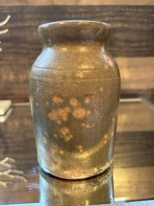Antique Galena Illinois Redware Pottery Stoneware Jar Crock Vintage Primitive - Picture 1 of 9