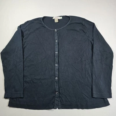 Cárdigan suéter manga larga con botones Fresh Produce para mujer 1X Foto 1 de 4