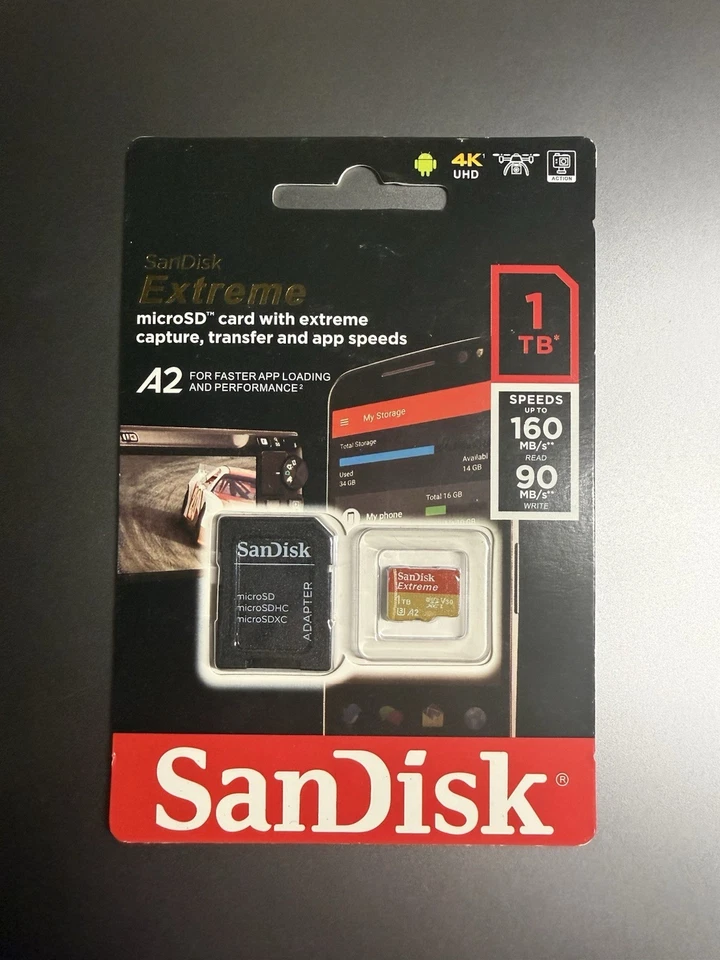 🔥 SanDisk Extreme 1TB Micro SD Card, Fast Speed Up To 160 MB/s - Image 1 of 1