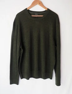 Banana Republic 100 % waschbar Merinowolle Pullover Sweater dunkelgrün XL $ 80 - Bild 1 von 5