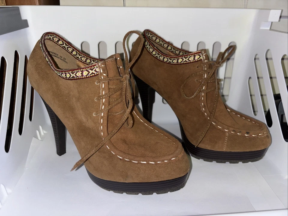 Mocasines de tacón alto Anna Michelle talla 10 Foto 1 de 4