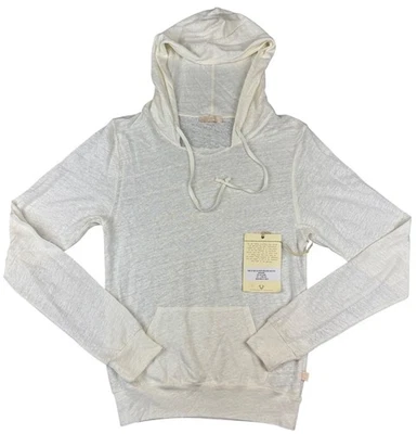 True Religion 2013 Womens XS Cream Sheer Linen Lightweight Y2K Hoodie NWT - Image 1 of 4