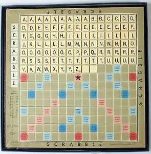 SCRABBLE Deluxe Edition Revolving Crossword Word Game Selchow & Righter 1967 - Picture 1 of 12
