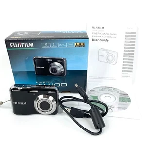 Fujifilm FinePix AV100 12.0 MP Black Digital Camera w/ Box Manual Cord Disk - Picture 1 of 21