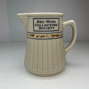 Red Wing Collectors Society 1989 Convention, Gray Line Stoneware Pitcher 4.75" - Picture 1 of 4