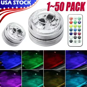 Colorful LED Lights Car Interior Accessories Atmosphere Lamp W/ Remote Control - Picture 1 of 11