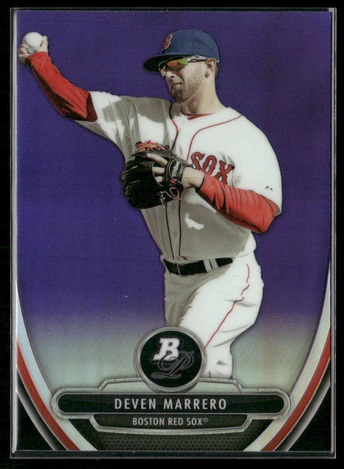 2013 Bowman Platinum #BPCP89 Deven Marrero Chrome Prospects Purple Refractors - Image 1 of 2