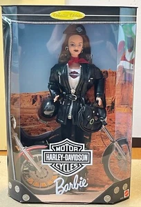 Barbie HARLEY DAVIDSON Doll 1998 Brown Hair #22256 Collector Edition - NEW - Picture 1 of 8