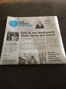 USA TODAY DOW JONES 25000 NEW RECORD HIGH FULL NEWS PAPER 1/5/2018 - Picture 1 of 5