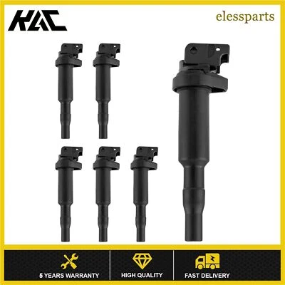 Paquete de 6 bobinas de encendido para BMW 335i 2011-2015 435i 2014-16 535i 2010-2016 3,0 L Foto 1 de 4