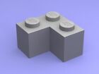 10 X Lego Light Bluish Gray Brick 2 X 2 Corner 2357 New Genuine Lego Us1