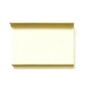 4" x 6" Almond Ceramic Tile Sanitary Cove Base Floor Trim (Pack of 5) - Picture 1 of 4