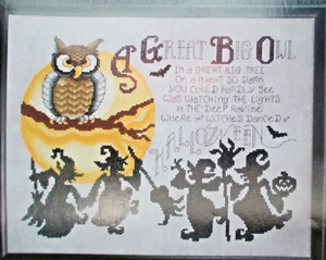 Great Big Owl - Magazine cross stitch pattern - Halloween Witches - Picture 1 of 1