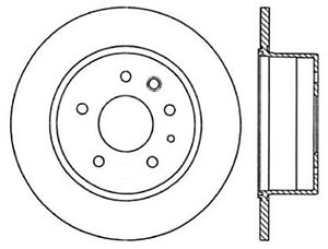 Disc Brake Rotor-Sport Cross-Drilled and Slotted Rear Left Stoptech 127.35002L