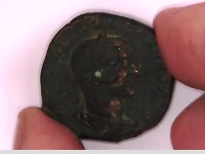ROMAN ANCIENT EMPIRE EMPEROR PHILIP I SESTERTIUS FIDES MILITVM BRONZE LARGE COIN - Picture 1 of 7