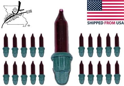 GE 20x Mini 2.5 Volt Purple Christmas Light Bulbs Replacement Tree Lights A .425 - Image 1 of 4