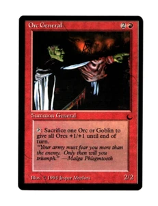 MTG Orc General SP/NM - The Dark Magic the Gathering ~ Kostenloser Versand ~ - Bild 1 von 2