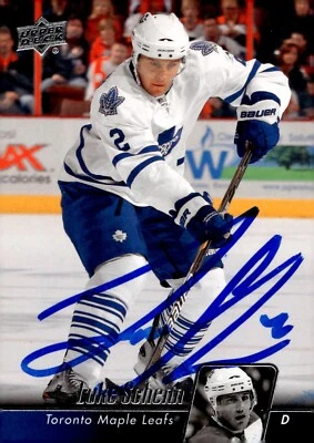 Luke Schenn - Signed 2010-11 Upper Deck Series 2 Card #437 - Image 1 of 2