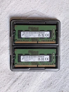 Micron RAM 8GB + 8GB (16 GB tot) SDRAM DDR4 3200 MHz 260 Pin notebook - Imagen 1 de 2