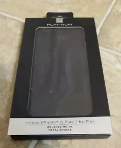 Apple iPhone 6 Plus / 6S Plus - Étui téléphone platine métal brossé - Boîte ouverte Neuf - Photo 1 sur 3