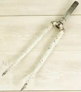 CLASSIC 80s FORK STEEL 1" VINTAGE ROAD BIKE 700C 28" bicycle old threaded 70S - Imagen 1 de 8