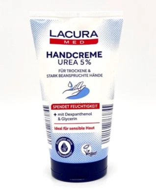 ✅ Ombia Med 5 % UREA Handcreme mit Dexpanthenol Glycerin Hautschutzcreme 150 ml✅