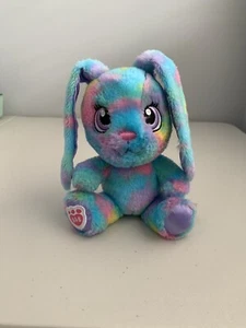 Build A Bear BAB Mini Plush Tye Dye Blue Bunny Rabbit Easter Color Burst 6” - Picture 1 of 5