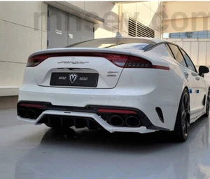 M&S Force Rear Bumper Diffuser Ver2 Matt Black For 2022~2023+ Kia Stinger - Picture 1 of 10