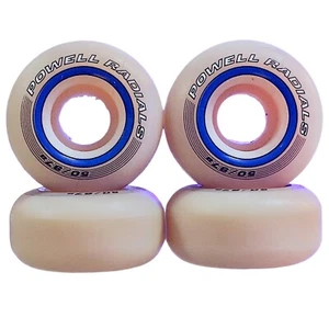 De colección 1990 POWELL RADIALS 50MM 97a Ruedas de Monopatín Cojinete Cubiertas - Imagen 1 de 24