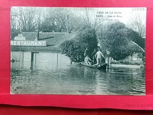 CPA NR. 278, CRUE DE LA SEINE, PARIS, QUAI DE PASSY, 30. JANUAR 1910 - Bild 1 von 2
