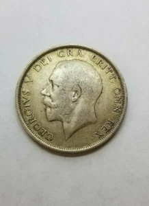 Great Britain 1916 1/2 Crown KM818.1 VF / XF - Picture 1 of 2