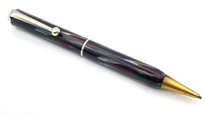 VINTAGE FRANZÖSISCHER BLEISTIFT IN GRAUEM UND ROTEM MARMOR HERGESTELLT IN FRANKREICH IN FUNKTIONSTÜCHTIGEM ZUSTAND - Bild 1 von 3