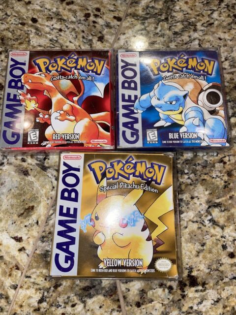 Pokemon Red Blue Yellow for sale