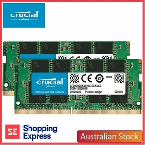 Crucial 32GB RAM 2 X 16GB Laptop NUC SODIMM 3200MHz PC4-25600 260 pin Memory - Picture 1 of 5