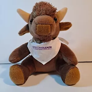 Lipcomb Leads Brown Bison Plush 6 1/2" Inch Stuffed Animal Toy - Picture 1 of 10