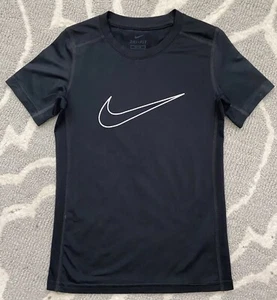 Nike DRI-FIT Short Sleeve Black Shirt Youth Boys XS - Foto 1 di 2