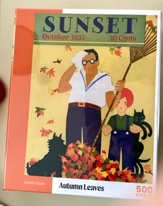 NEW Sunset Magazine October 1932 Autumn Leaves 500 Pieces Jigsaw Puzzle 18”x24” - Picture 1 of 4