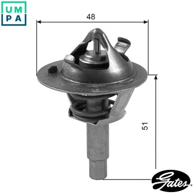 THERMOSTAT COOLANT TH38490G1 FOR MERCEDES-BENZ C-CLASS/T-Model/Sportscoupe 1.8L - Image 1 of 4