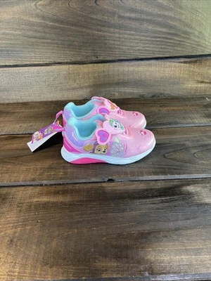 NUEVO Paw Patrol Rosa Bebé Niña Iluminado Tenis Zapatos Talla 12 Foto 1 de 4
