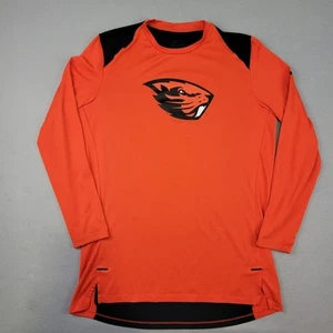 Nike Oregon State Beavers Shirt Herren Medium Orange Langarm Pullover Dri Fit - Bild 1 von 10