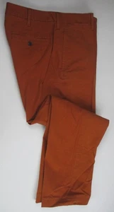 LANDS END Burnt Caramel Traditional Fit Knockabout Chino Pants Mens 30 X 27 NEW - Picture 1 of 6