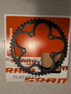 Plato SRAM Force/Rival/Apex 50t 10 velocidades 110 mm aluminio negro uso con 34T Foto 1 de 3