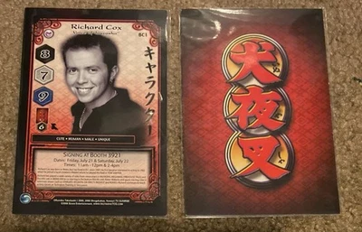 Inuyasha TCG Richard Cox Voice Actor Promo Oversize Card BC1 Score Ultra Rare - Image 1 of 3