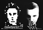 Invader X Zevs Signed Art Postcard Plus Anonymous 99 DVD & Dejerba Map Set