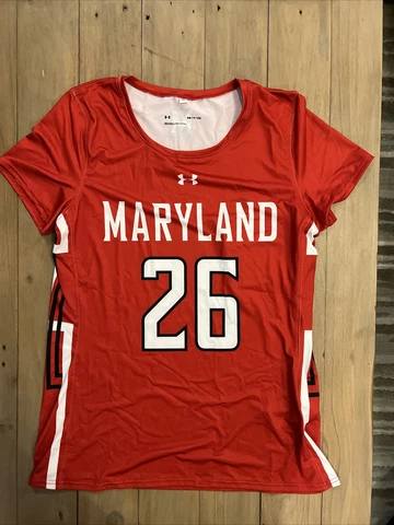Under Armour Maryland Terrapins Gametime Short Sleeve Top Womans Small Cover