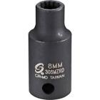 Sunex Tool 308MRD 3/8" Dr 8mm Semi-deep Impact Socket