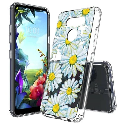 White Daisy Slim Shockproof Hybrid Hard Cover Soft Bumper Case for LG Models - Image 1 of 4